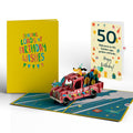 50th Birthday Truck Pop-Up Card and Sentiment Set