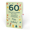 Sweet 60th Birthday Wishes Bouquet and Sentiment Set