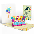 60th Birthday Celebration Pop-Up Card and Sentiment Set