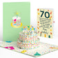 Sprinkles 70th Birthday Cake Pop-Up Card and Sentiment Set