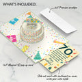 Sprinkles 70th Birthday Cake Pop-Up Card and Sentiment Set