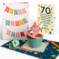 70th Birthday Cupcake Pop-Up Card and Sentiment Set