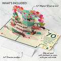 Party Cats 70th Birthday Pop-Up Card and Sentiment Set