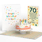 Happy 70th Birthday to You! Confetti Cake Pop-Up Card and Sentiment Set