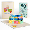 Wishing You a Happy 80th Birthday Pop-Up Card and Sentiment Set