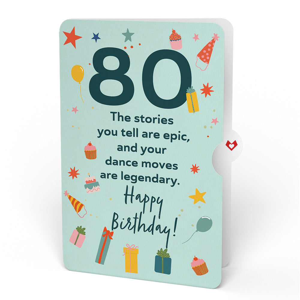 80th Birthday Houseplants Pop-Up Card and Sentiment Set