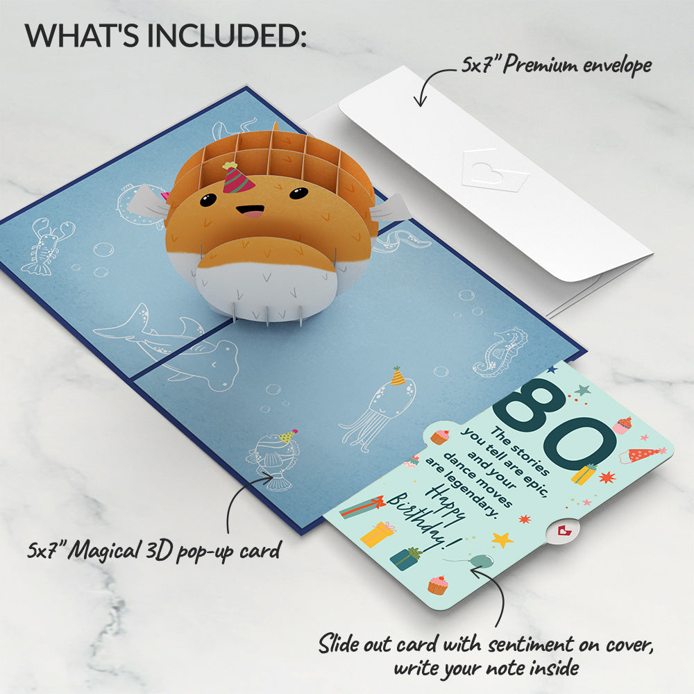 Have a Swell 80th Birthday Pop-Up Card and Sentiment Set
