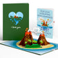 I Lava You Our Love Is Erupting With Happiness Valentine Pop-Up Card and Sentiment Set