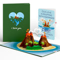 I Lava You Our Love Is Erupting With Happiness Valentine Pop-Up Card and Sentiment Set