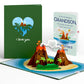 I Lava You Valentine Pop-Up Card and Sentiment Set for Grandson