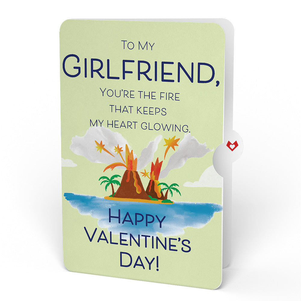 I Lava You Valentine Pop-Up Card and Sentiment Set for Girlfriend