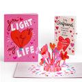 You Light Up My Life Valentine Light-Up Pop-Up Card and Sentiment Set for Girlfriend