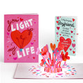 You Light Up My Life Valentine Light-Up Pop-Up Card and Sentiment Set for Boyfriend