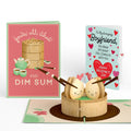 You're All That and Dim Sum Valentine Pop-Up Card and Sentiment Set for Boyfriend
