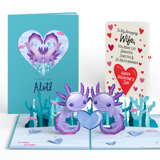 Love You A-Lotl Valentine Pop-Up Card and Sentiment Set for Wife