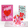 You Light Up My Life Valentine Light-Up Pop-Up Card and Sentiment Set for Daughter
