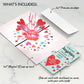 You Light Up My Life Valentine Pop-Up Card and Sentiment Set for Daughter