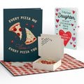 Pizza Love Valentine Pop-Up Card and Sentiment Set for Daughter