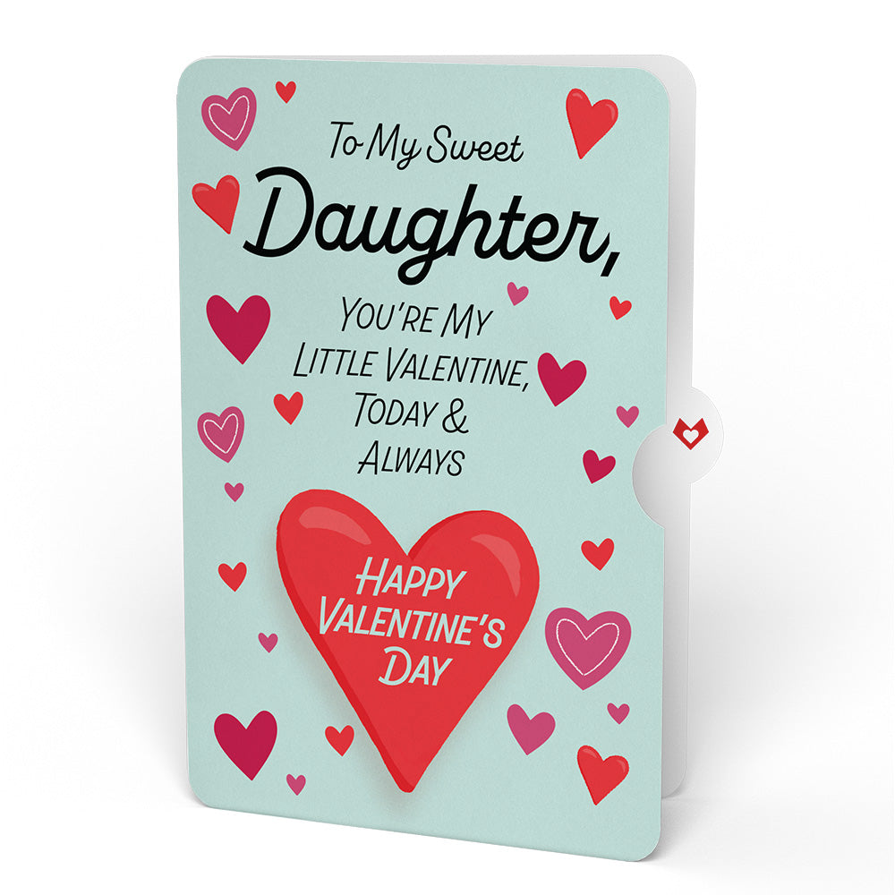Pizza Love Valentine Pop-Up Card and Sentiment Set for Daughter