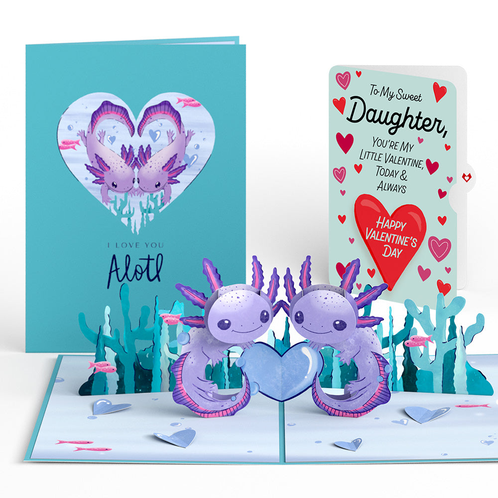 Love You A-Lotl Valentine Pop-Up Card and Sentiment Set for Daughter