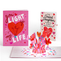 You Light Up My Life Valentine Light-Up Pop-Up Card and Sentiment Set for Granddaughter