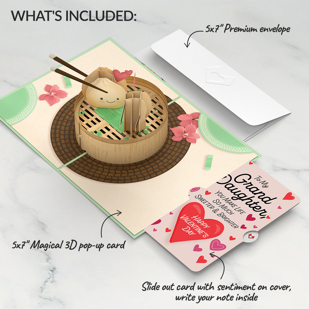 You're All That and Dim Sum Valentine Pop-Up Card and Sentiment Set fo ...