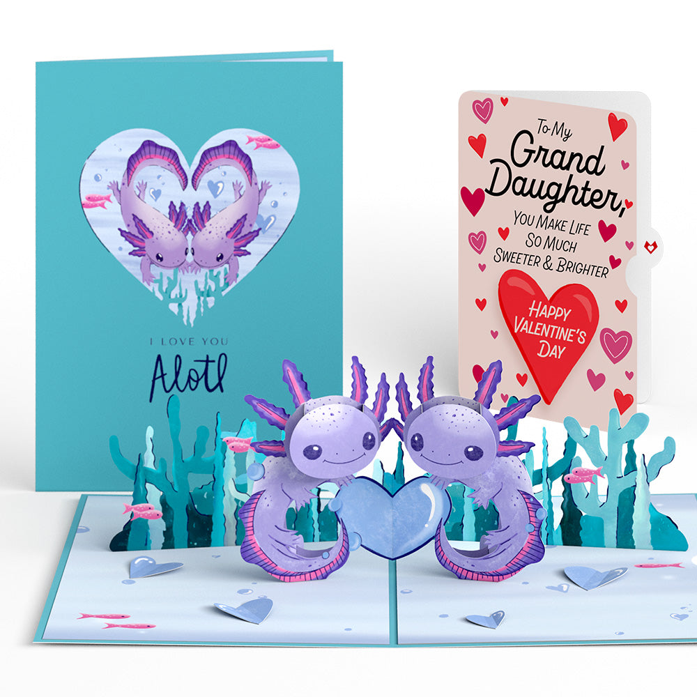 Love You A-Lotl Valentine Pop-Up Card and Sentiment Set for Granddaughter