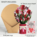 I Woof You Dog Valentine Bouquet and Sentiment Set for Granddaughter