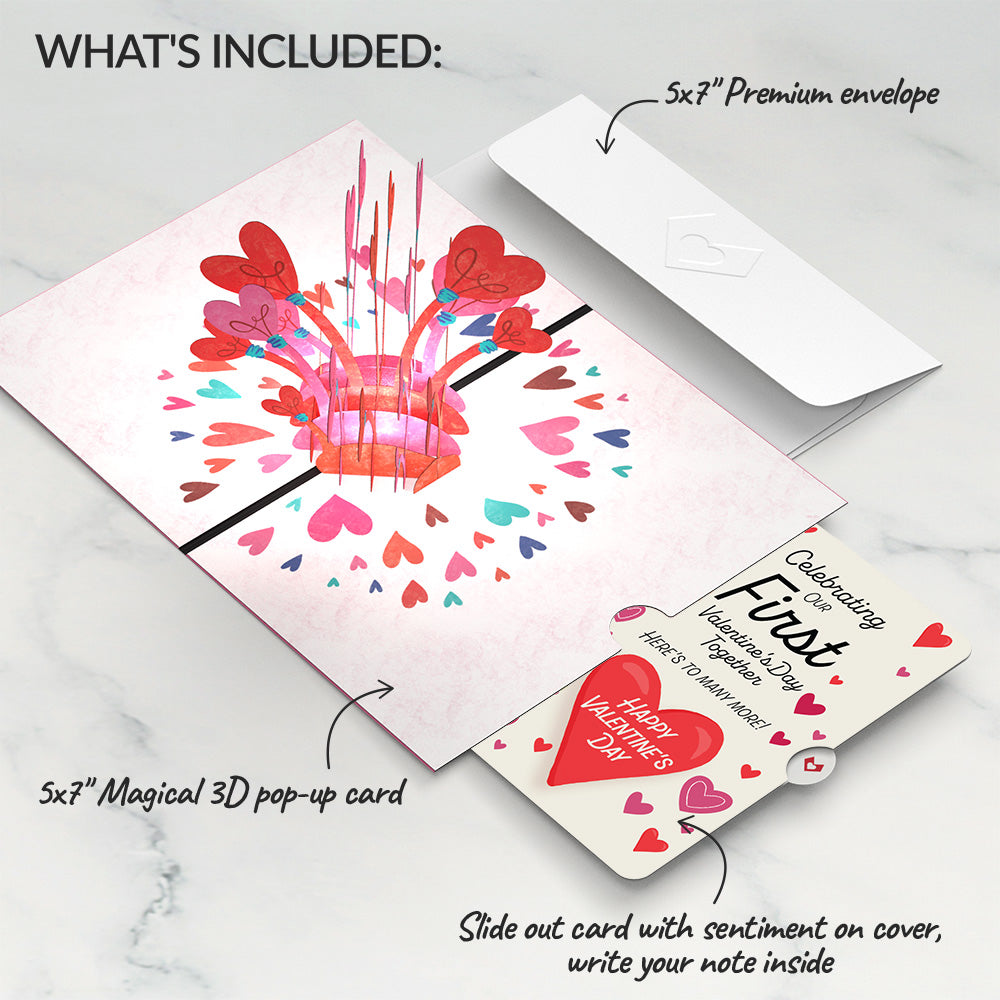 You Light Up My Life Our First Valentine Together Pop-Up Card and Sentiment Set