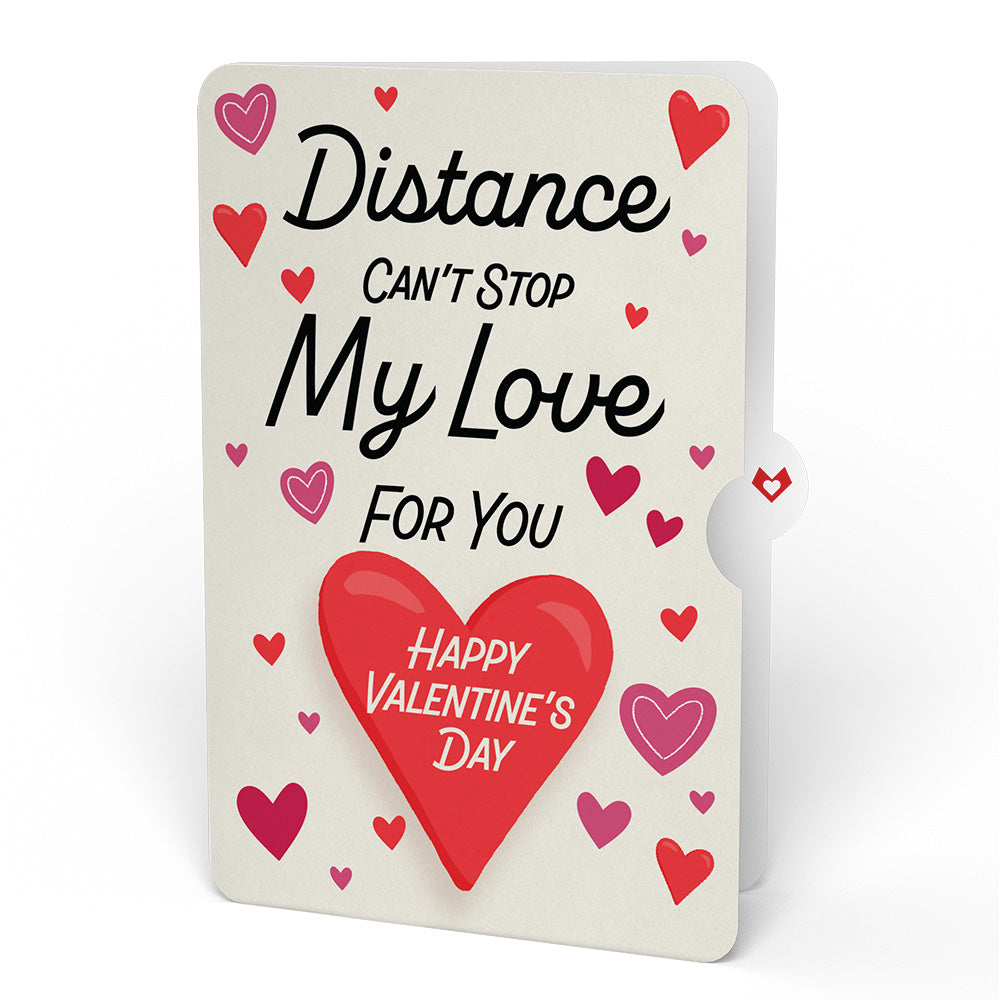 You Light Up My Life Distance Can't Stop My Love Valentine Light-Up Pop-Up Card and Sentiment Set