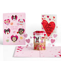 Love You Furever Dog Kisses Eres El Amor De Mi Vida Valentine Pop-Up Card and Sentiment Set