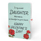 Romantic Red Roses Valentine Bouquet and Sentiment Set for Daughter
