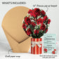 Romantic Red Roses Valentine Bouquet and Sentiment Set for Daughter