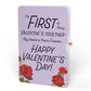 Romantic Red Roses My Heart Is Yours Forever Valentine Bouquet and Sentiment Set