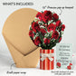 Romantic Red Roses My Love For You Knows No-bounds Valentine Bouquet and Sentiment Set