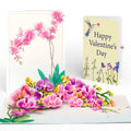 Watercolor Orchid Valentine Pop-Up Card and Sentiment Set