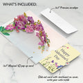 Watercolor Orchid Valentine Pop-Up Card and Sentiment Set