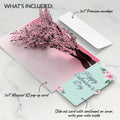 Cherry Blossom Branches in Bloom Valentine Pop-Up Card and Sentiment Set