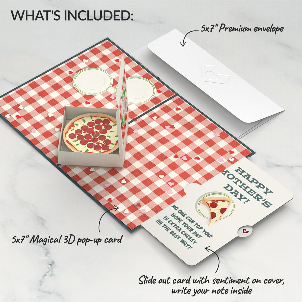Pizza Love Mother's Day Pop-Up Card and Sentiment Set