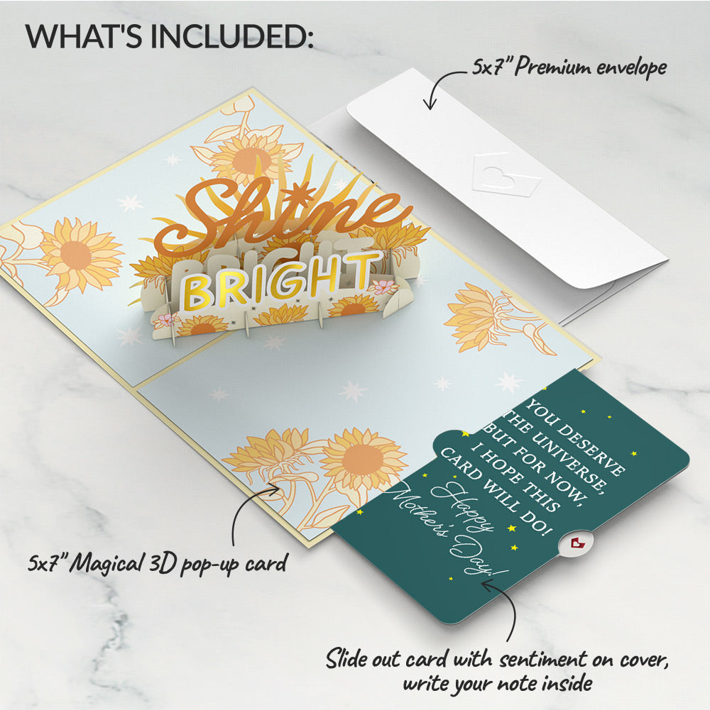 Shine Bright Mother's Day Pop-Up Card and Sentiment Set