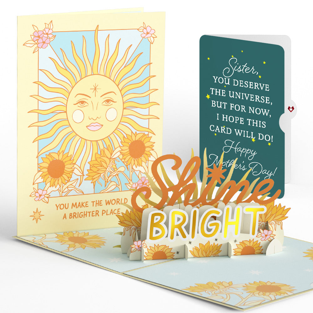 Shine Bright Mother's Day Pop-Up Card and Sentiment Set for Sister