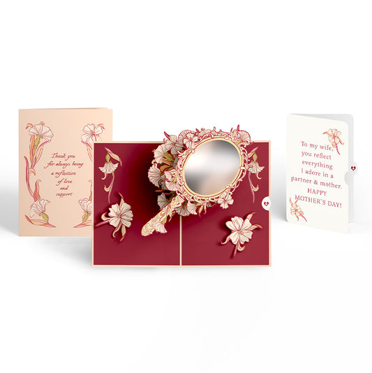 Reflection of Love and Support Mirror Mother's Day Pop-Up Card and Sentiment Set for Wife
