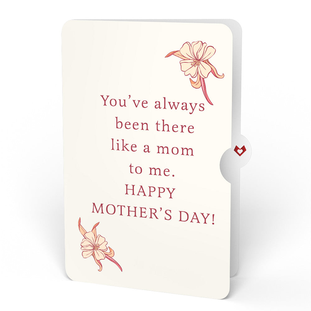 Orchid Mother's Day Bouquet and Like A Mom To Me Sentiment Set