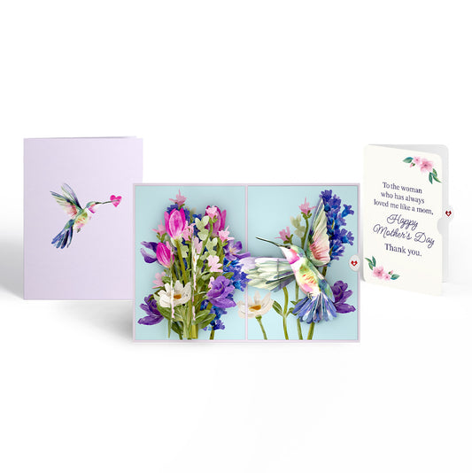 Love in Bloom Hummingbird Mother's Day Pop-Up Card and Loved Me Like A Mom Sentiment Set