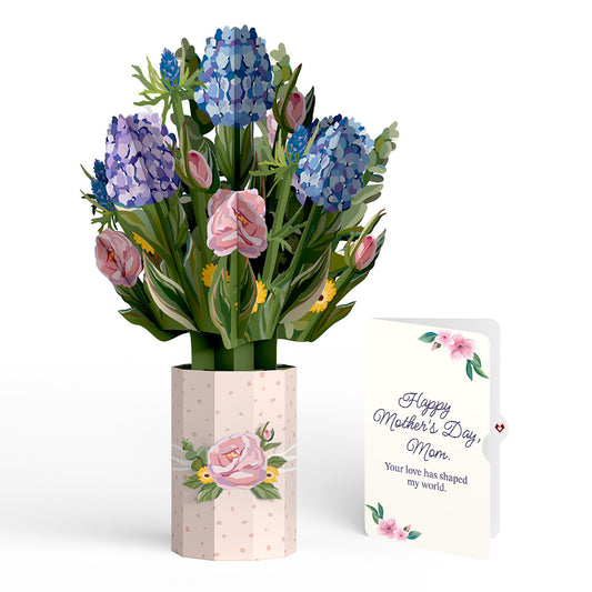 Hydrangea Mother's Day Bouquet and Sentiment Set for Mom