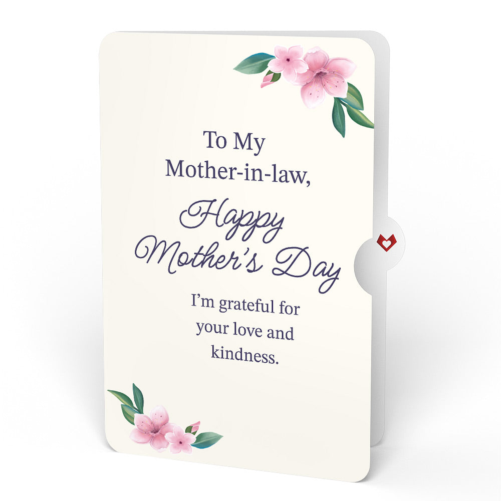 Peony Mother's Day Bouquet and Sentiment Set for Mother-in-law