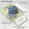 Hydrangea Butterflies Mother's Day Pop-Up Card and Sentiment Set for Mother-in-law
