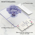 Watercolor Jacaranda Tree Mother's Day Pop-Up Card and Sentiment Set for Sister
