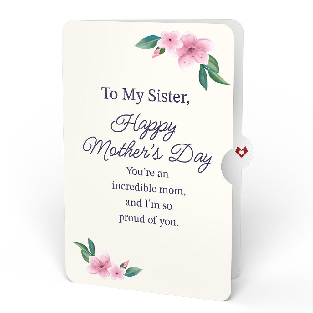 You Brighten My World Birds Mother's Day Suncatcher Card and Sentiment Set for Sister