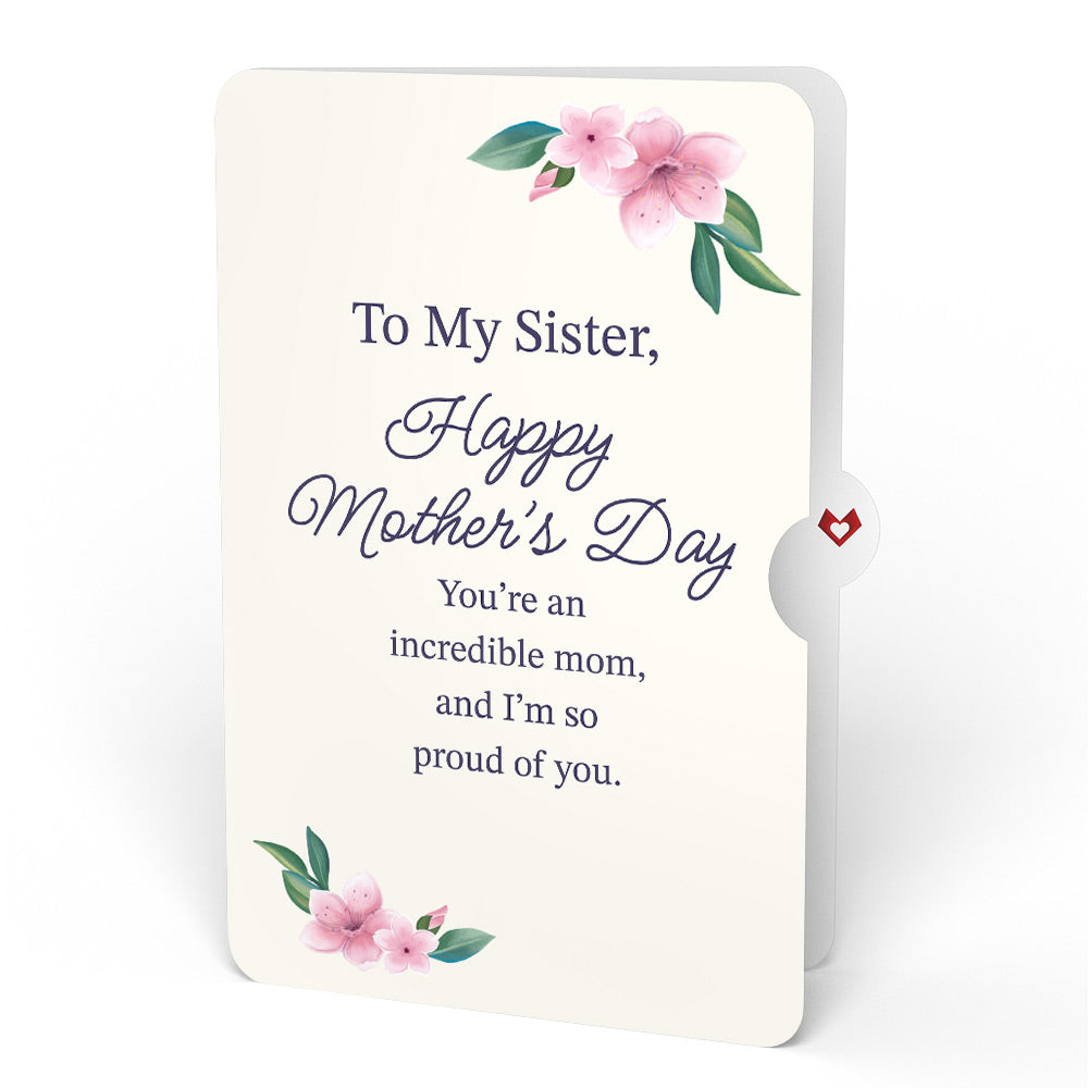 Cherry Blossom Mother's Day Bouquet and Sentiment Set for Sister